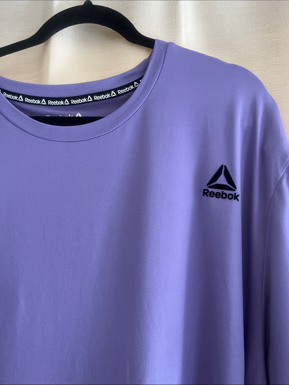 Reebok Men’s Lavender Short Sleeve Athletic Tee - Picture 2 of 7